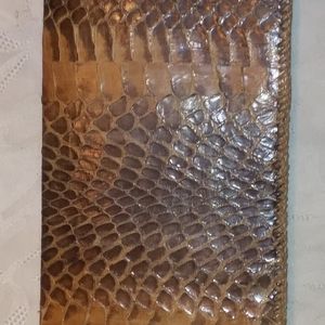Authentic reptile skin unisex billfold from Liberi